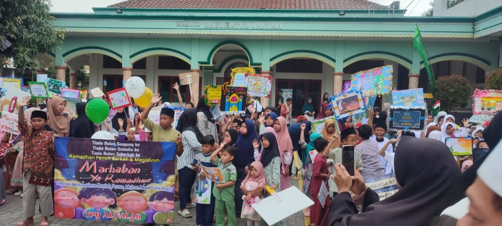 Pawai Menjelang Bulan Puasa Ramadan 1446 H, Masjid Raudhatul Jannah Perumahan Telaga Murni Sambut dengan Suka Cita Kebahagiaan