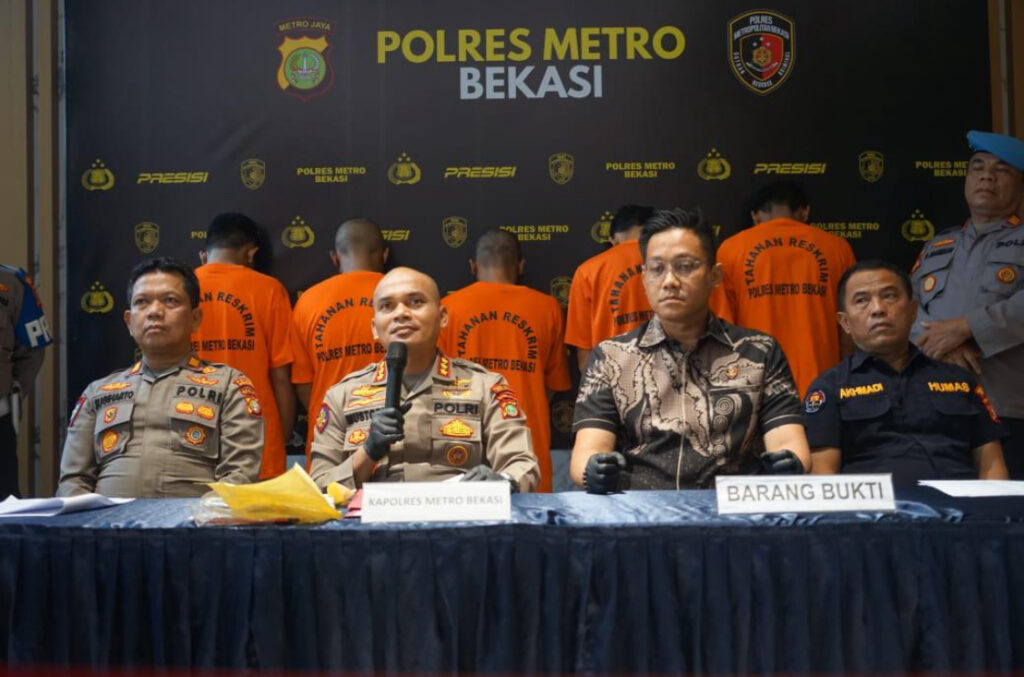 Polres Metro Bekasi Ungkap Kasus Tangkap Komplotan Pencurian Motor yang Sering Beraksi di wilayah Kabupaten Bekasi